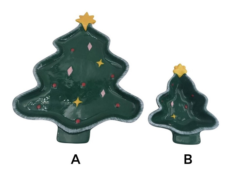 Looking for the Centerpiece of Your Christmas Table? Meet Our Handcrafted Ceramic Tree Plates.