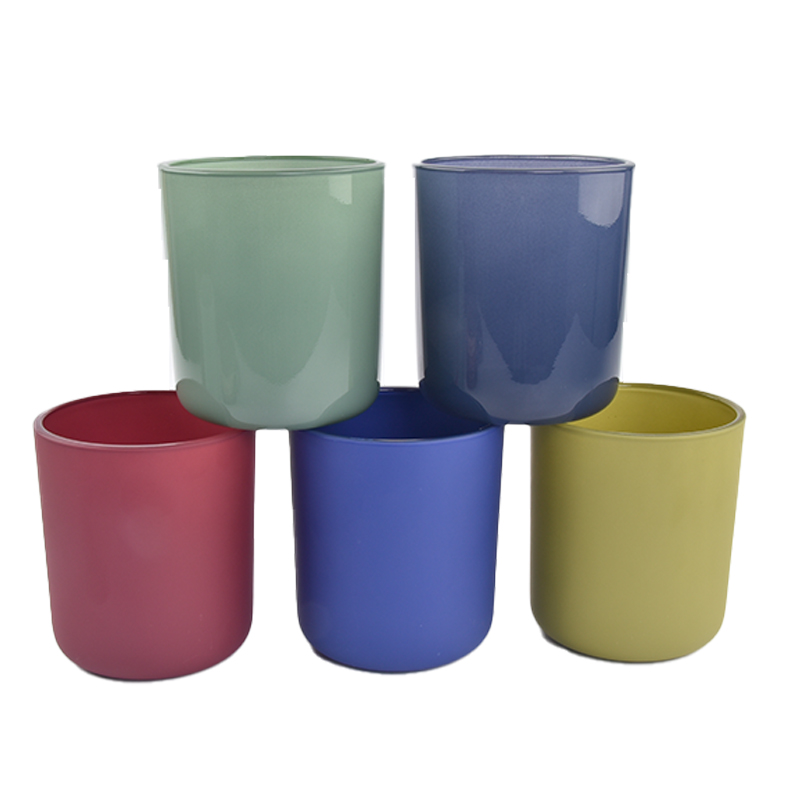 Five-Color Glass Candle Holder: A Practice of Color and Light in Minimalist Design