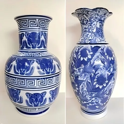 Blue and White Porcelain Vase Blue and White Porcelain Vase