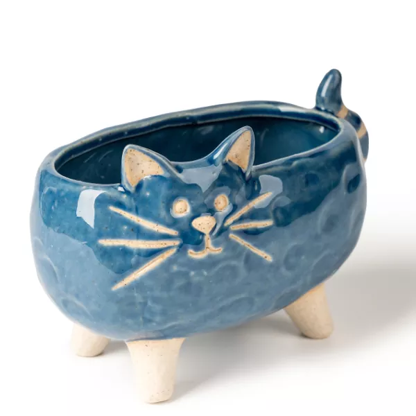 Cat-Shaped Ceramic Candle Holders