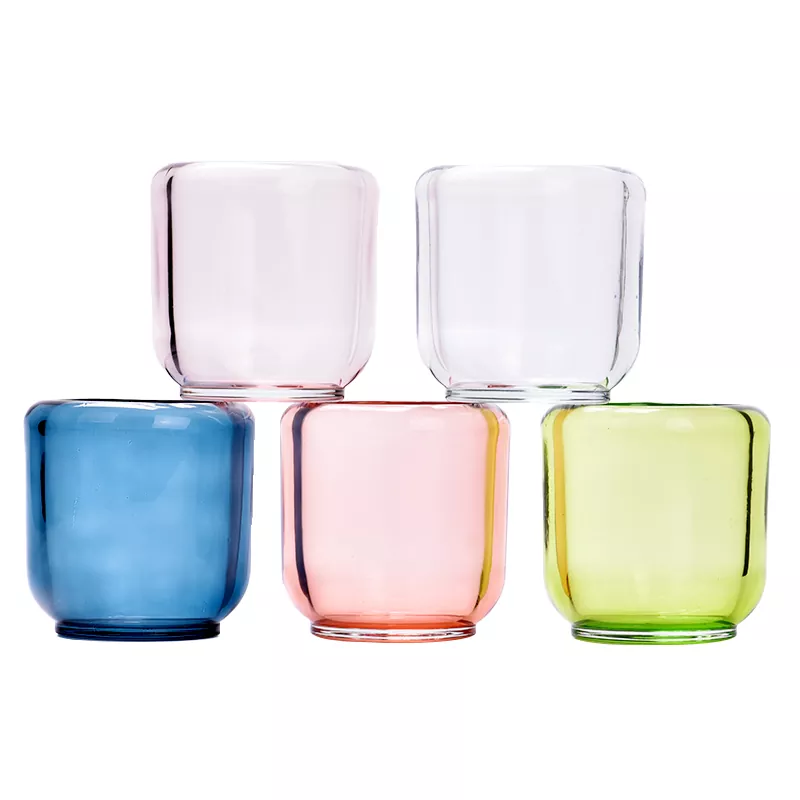 Colored Glass Candle Holder Colored Glass Candle Holder