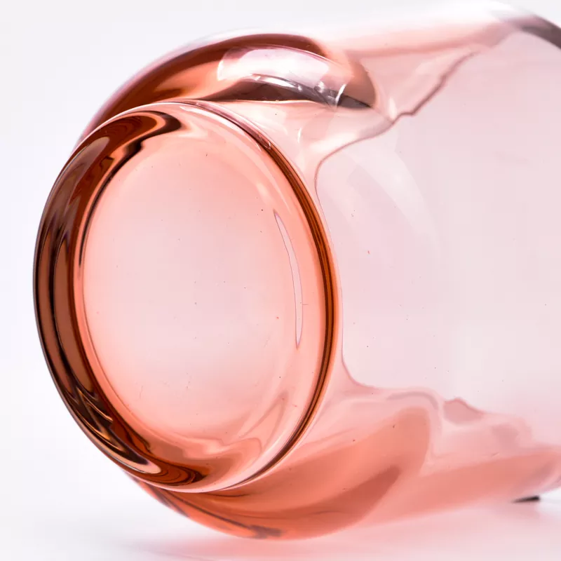 Colored Glass Candle Holder