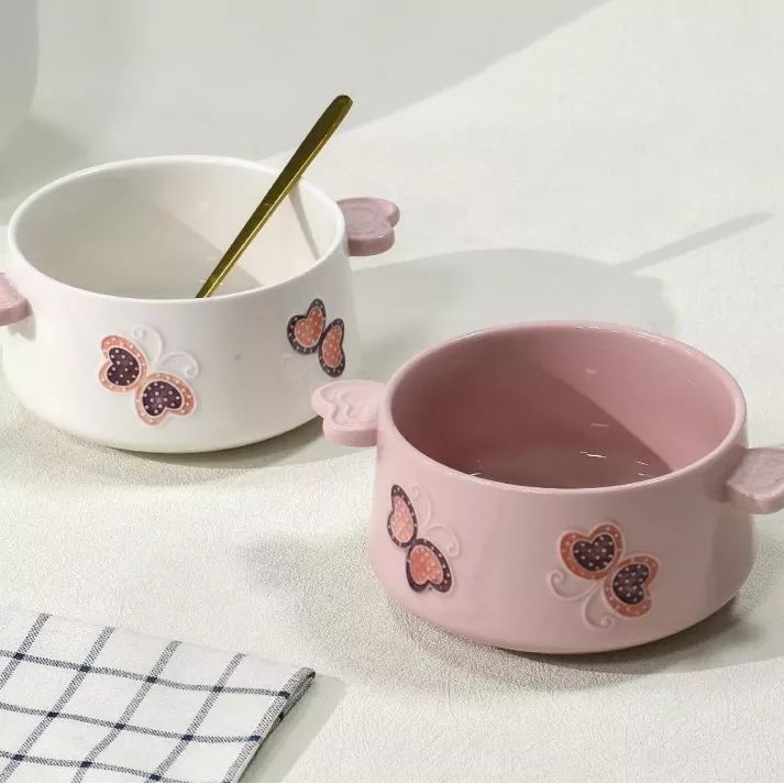 Dishwasher Safe Hand-Painted Ceramic Bowl Dishwasher Safe Hand-Painted Ceramic Bowl