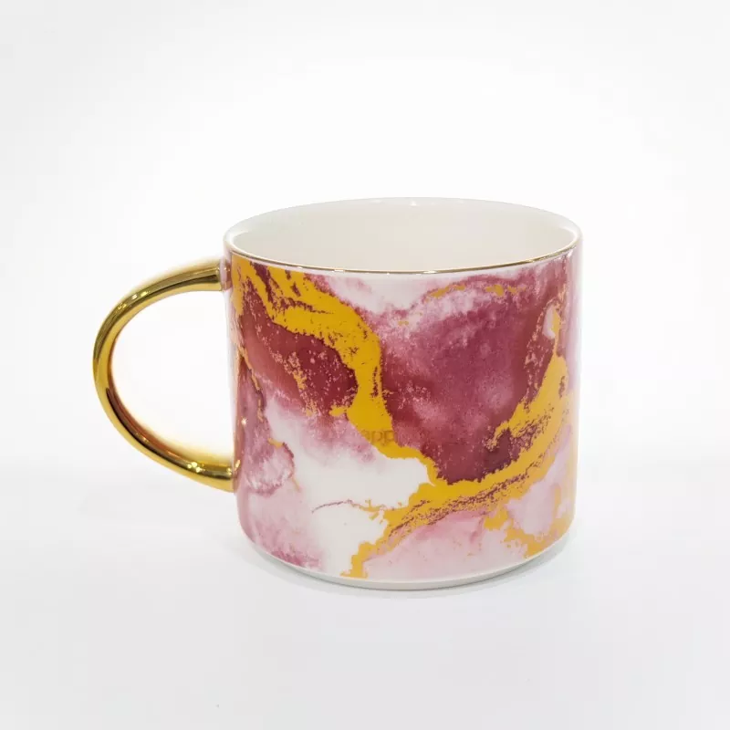 Elegant Marble Pattern Ceramic Mug