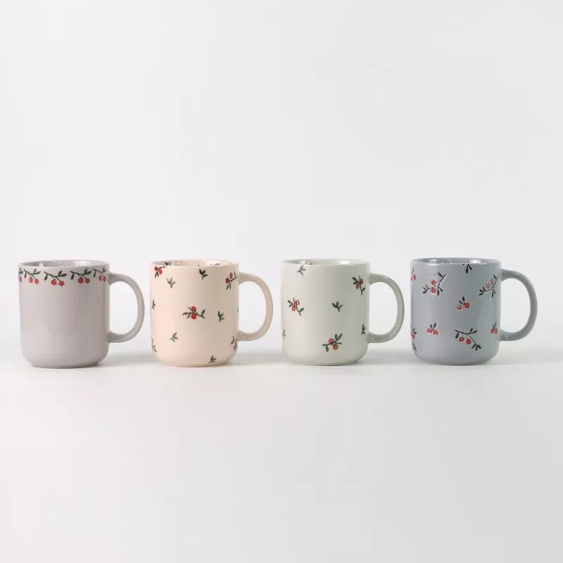 Floral Pattern Ceramic Mugs Floral Pattern Ceramic Mugs
