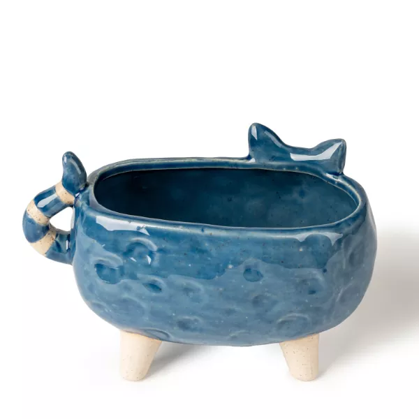 Cat-Shaped Ceramic Candle Holders