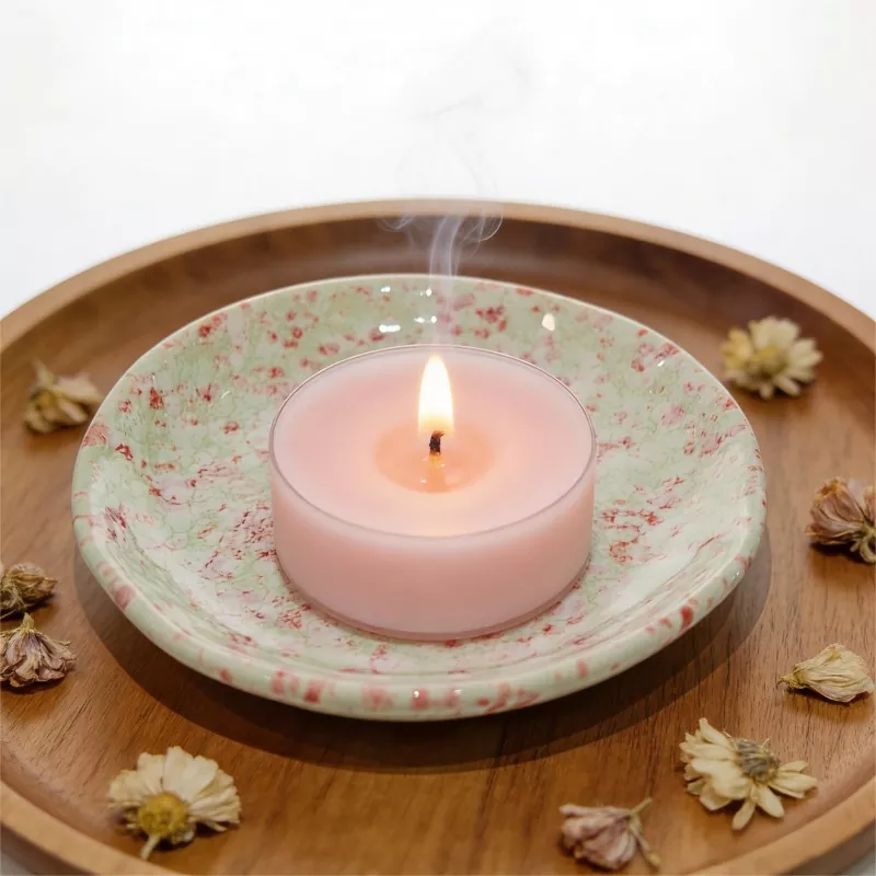 Round Small Speckled Ceramic Dish