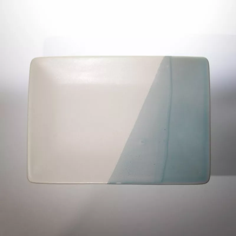 Modern Two Tone Ceramic Rectangle Plate